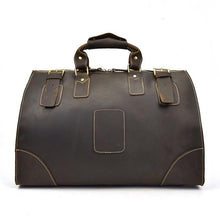 Load image into Gallery viewer, Dark Brown Crazy Horse Leather Duffel Bag
