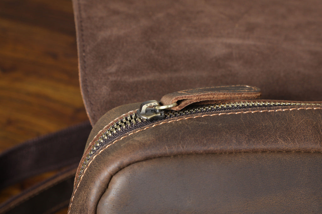 Retro Small Brown Messenger Shoulder Bag