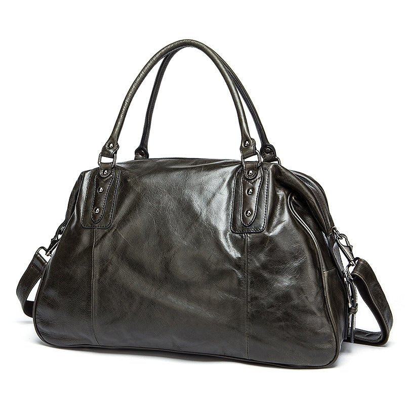 Vintage Leather Travel Weekender Bag for Mens/ Womens