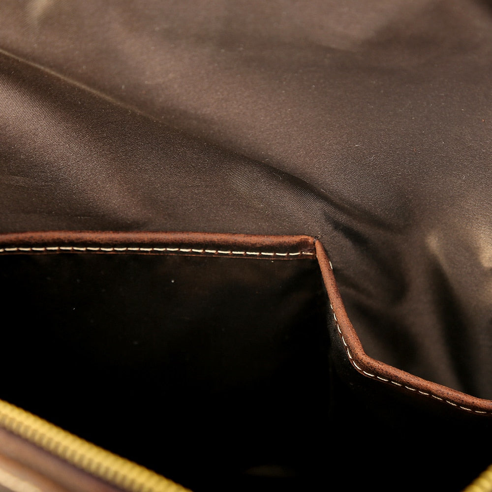 Mens Convertible Leather School Backpack Sling Bag