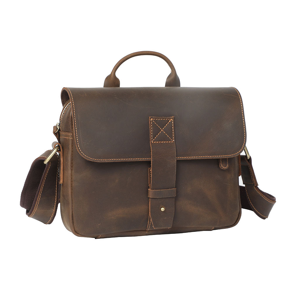 Retro Small Brown Messenger Shoulder Bag