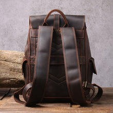 Load image into Gallery viewer, Classic Full Grain Leather School Backpack
