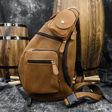 Load image into Gallery viewer, Cowhide Leather Cross Body Sling Bag for Men
