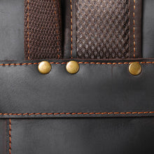 Load image into Gallery viewer, Dark Coffee Leather Full Grain School Backpack
