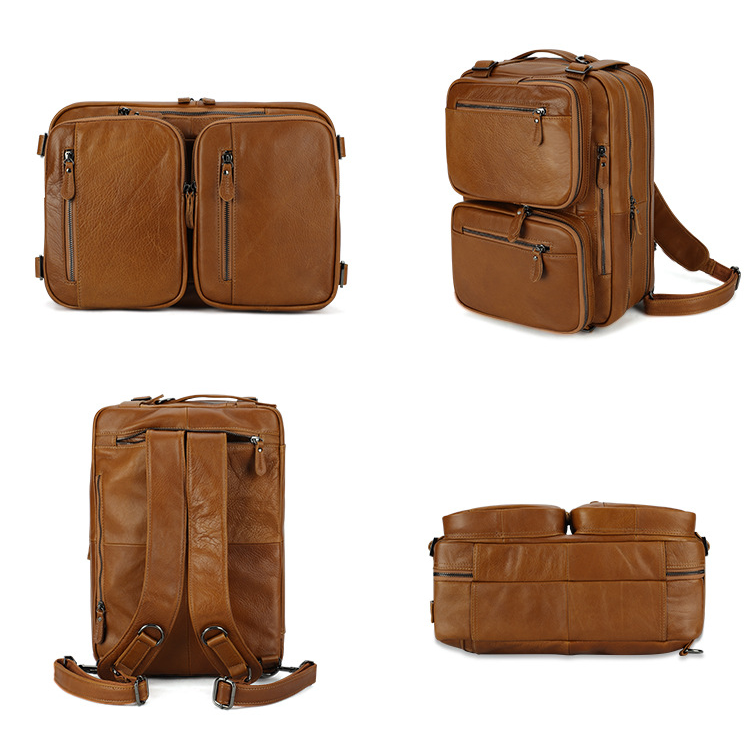 Vintage Men Multi Functional Backpack Business Briefcase