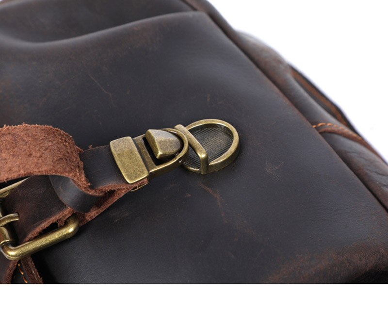 Stylish Vintage Leather Cross Body Bag for Men