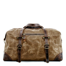 Load image into Gallery viewer, Vintage Large Storage Leather Canvas Travel Duffel Bag
