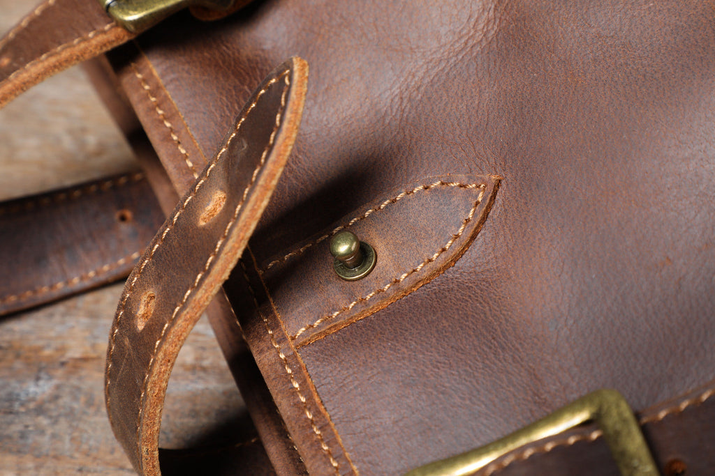 Vintage Leather Tote Bag