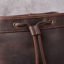 Load image into Gallery viewer, Classic Full Grain Leather School Backpack
