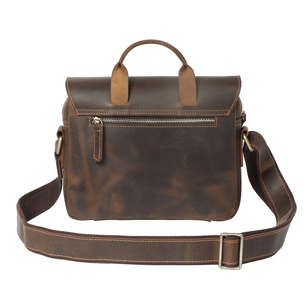 Retro Small Brown Messenger Shoulder Bag