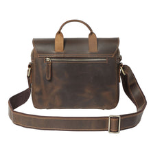 Load image into Gallery viewer, Retro Small Brown Messenger Shoulder Bag
