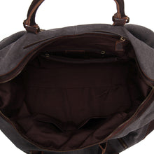 Load image into Gallery viewer, Vintage Canvas Leather Travel Duffel Bag
