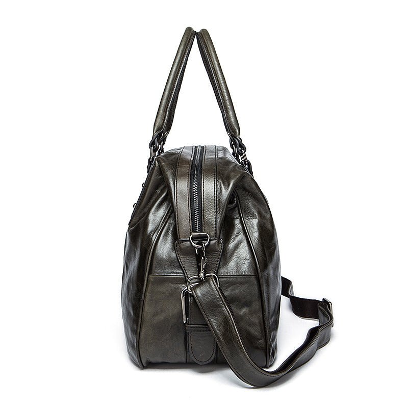 Vintage Leather Travel Weekender Bag for Mens/ Womens