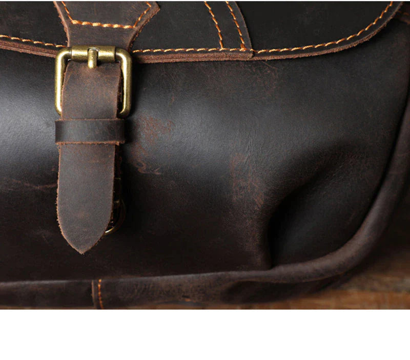 Stylish Vintage Leather Cross Body Bag for Men