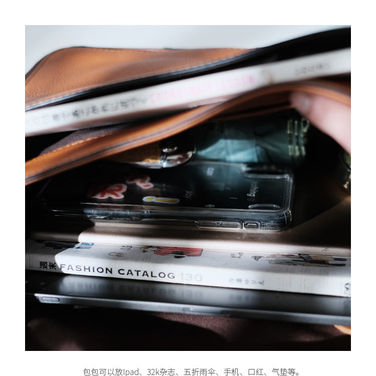 Modern Womens Brown Leather Satchels Leather Messenger Bag For Women