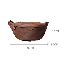 Load image into Gallery viewer, Classic Leather Vintage Cross Body Sling Bag for Men
