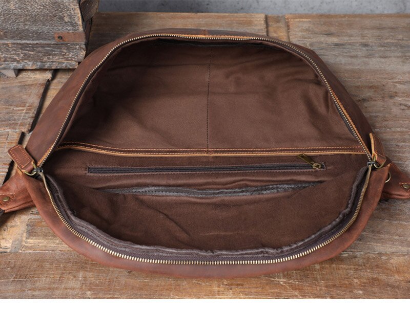 Large Leather Shoulder Cross Body Sling Bag