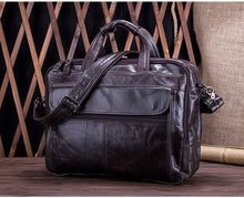 Load image into Gallery viewer, Vintage Men Leather Business Briefcases Laptop
