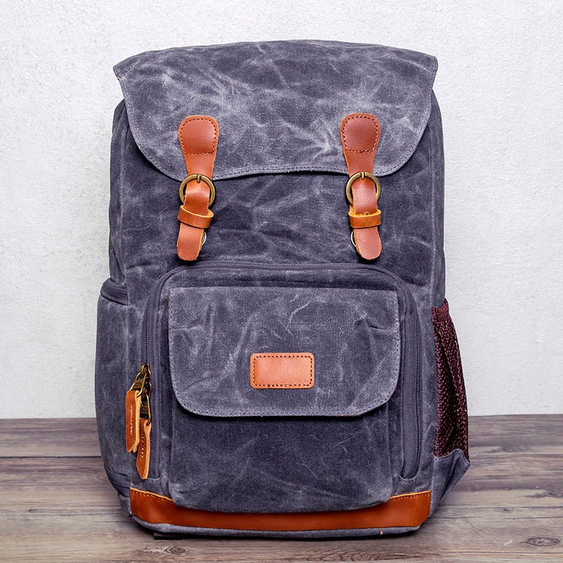 Photography SLR Camera Backpack Canvas Waterproof Bag