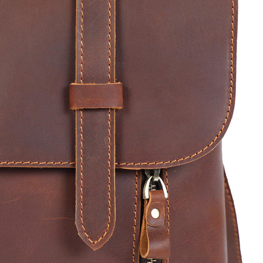 Small Leather School  Backpack
