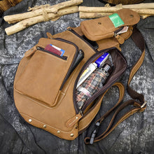 Load image into Gallery viewer, Cowhide Leather Cross Body Sling Bag for Men
