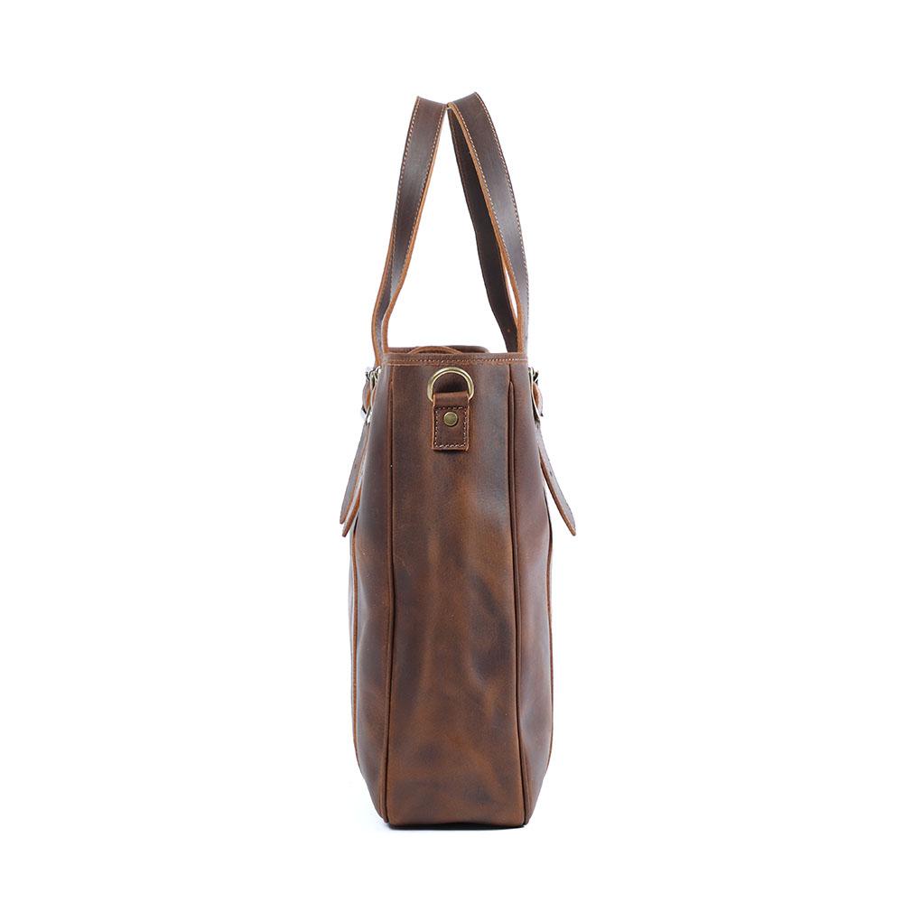 Vintage Leather Tote Bag
