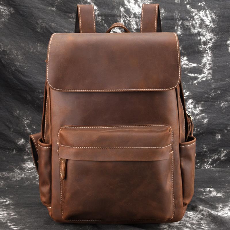 Genuine Vintage Leather Backpack