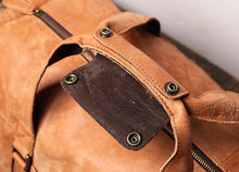 Load image into Gallery viewer, Men&#39;s Leather Travel Duffel Bag
