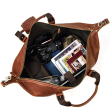 Load image into Gallery viewer, Crazy Horse Travel Weekender Leather Duffel Bag
