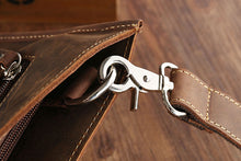 Load image into Gallery viewer, Handmade Crazy Horse Leather Laptop Bag Handbag Men Briefcase
