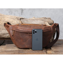 Load image into Gallery viewer, Classic Leather Vintage Cross Body Sling Bag for Men
