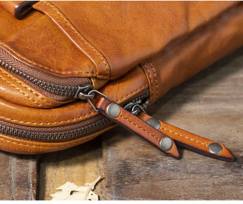 Mens Leather Cross Body Sling Bag