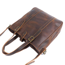 Load image into Gallery viewer, Vintage Leather Tote Bag
