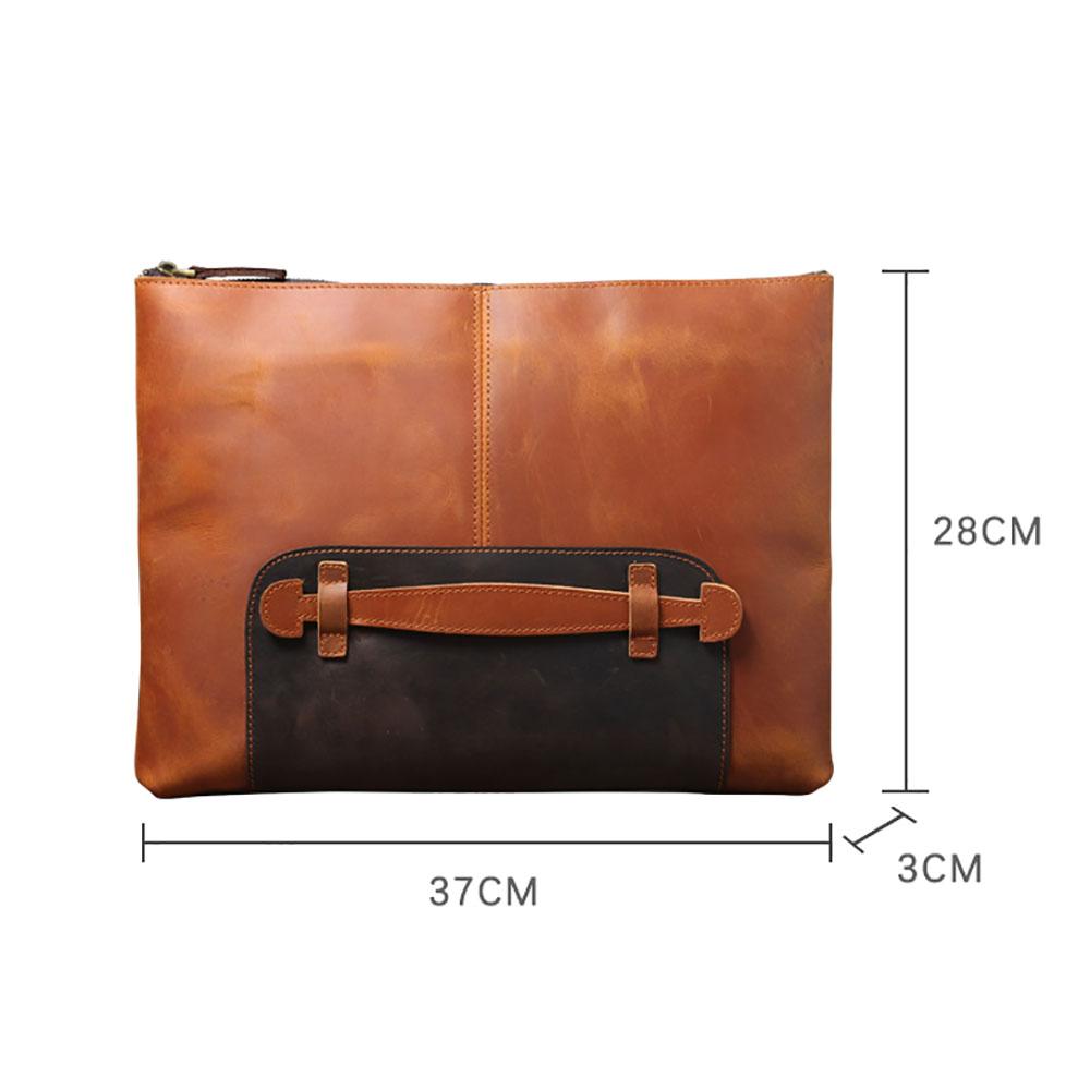 Simple Leather Laptop Handbag