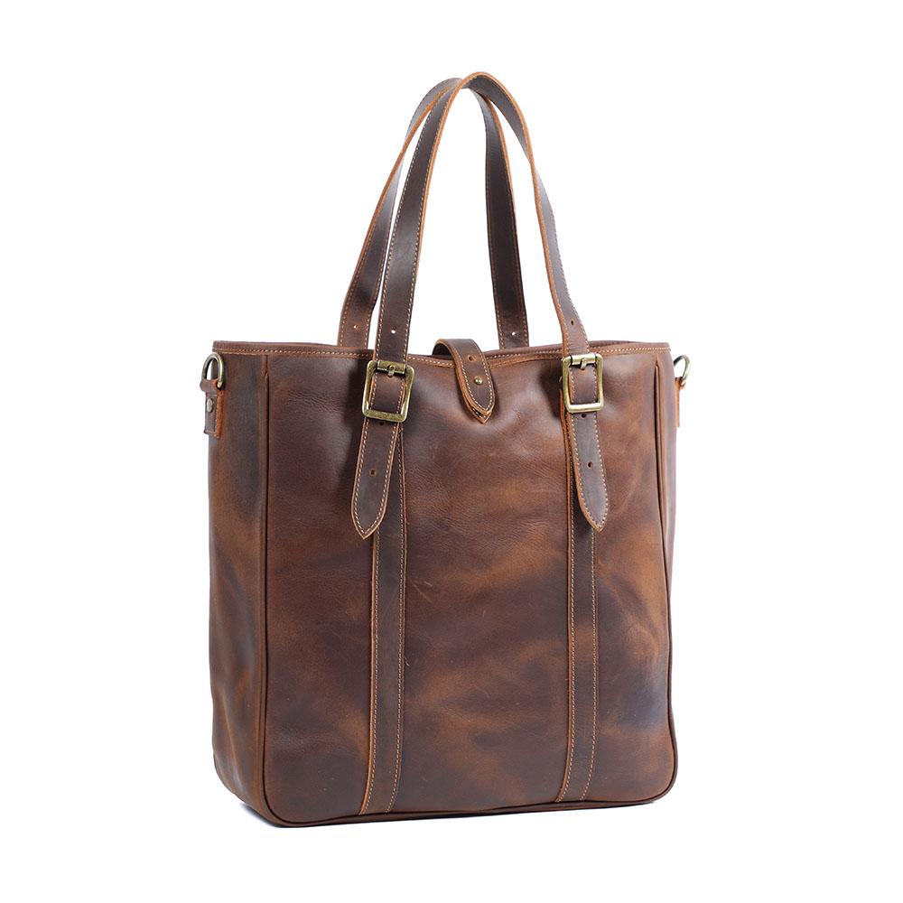 Vintage Leather Tote Bag