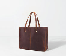 Load image into Gallery viewer, Full Grain Tote Leather Bag
