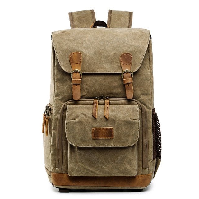 Photography SLR Camera Backpack Canvas Waterproof Bag