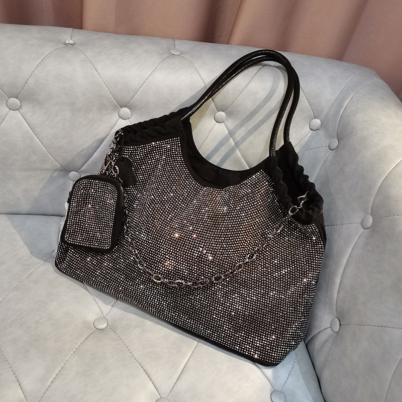 Bling Sparkling Crystals Rhinestone Evening Bag Tote
