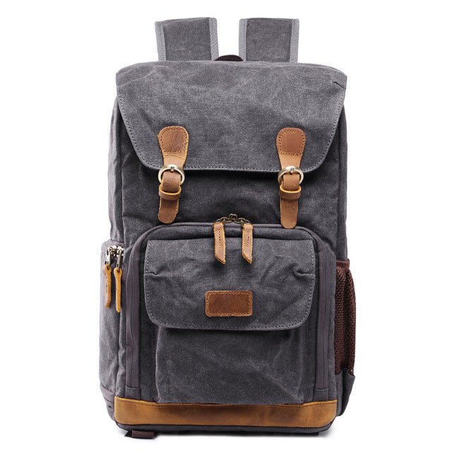 Photography SLR Camera Backpack Canvas Waterproof Bag