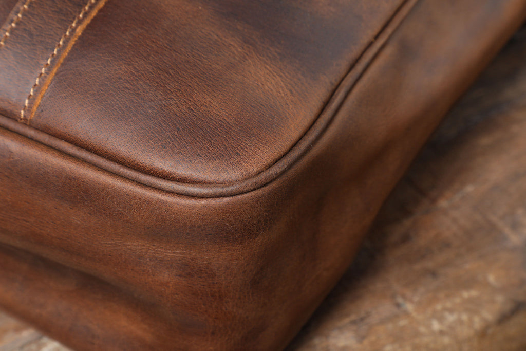 Vintage Leather Tote Bag