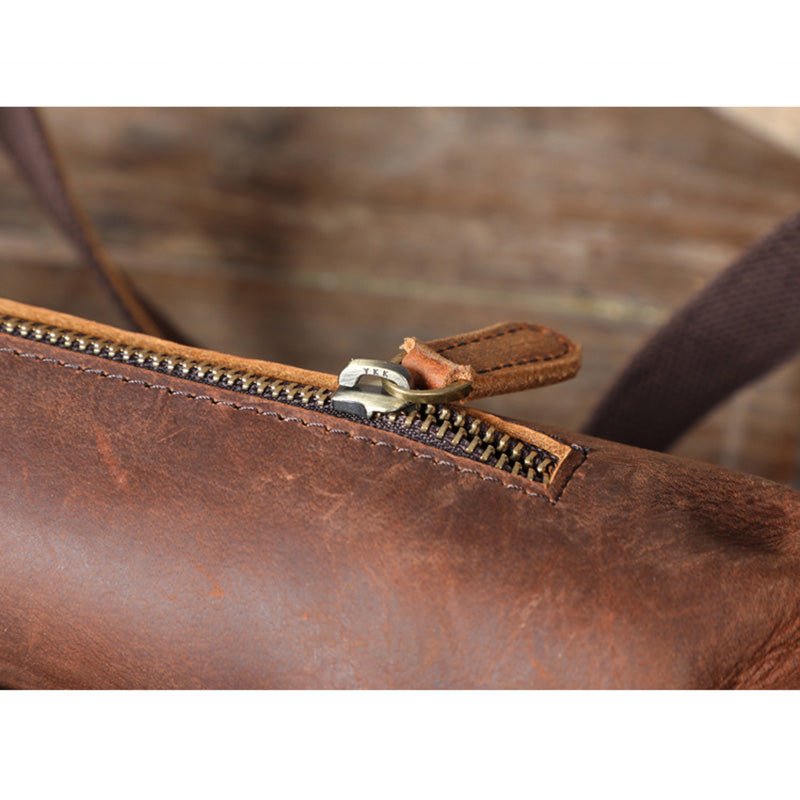 Classic Leather Vintage Cross Body Sling Bag for Men