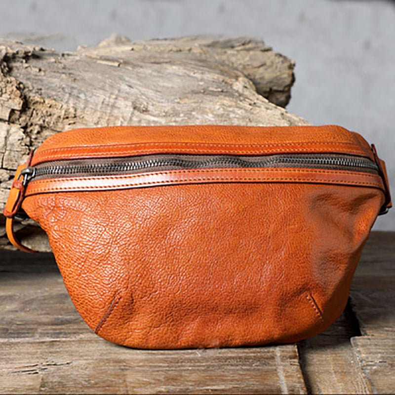 Cowhide Leather Sling Bag for Men