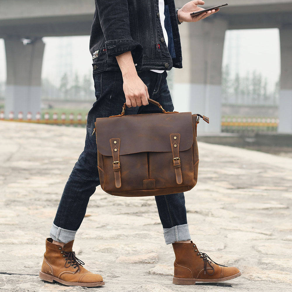 Brown Vinatge Shoulder Bag