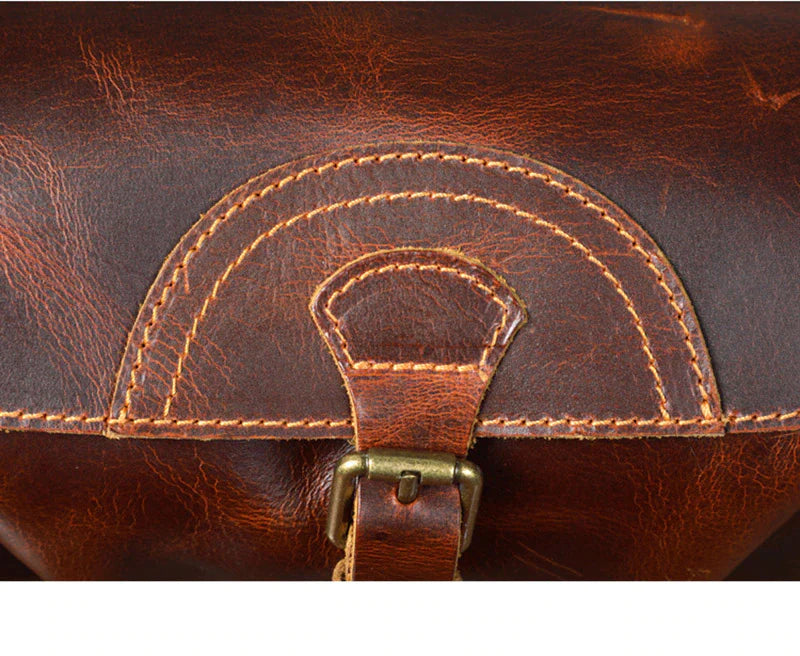 Stylish Vintage Leather Cross Body Bag for Men