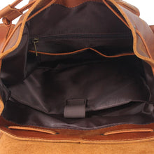 Load image into Gallery viewer, Dark Coffee Leather Full Grain School Backpack
