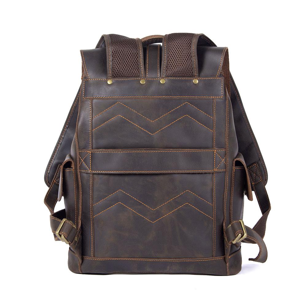 Classic Full Grain Leather School Backpack