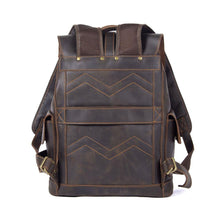 Load image into Gallery viewer, Classic Full Grain Leather School Backpack
