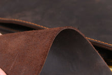 Load image into Gallery viewer, Coffee Leather Laptop Shoulder Bag
