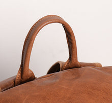 Load image into Gallery viewer, Full Grain Zipper Leather School Backpack Rucksack  Anniversary Gifts Handmade Bags
