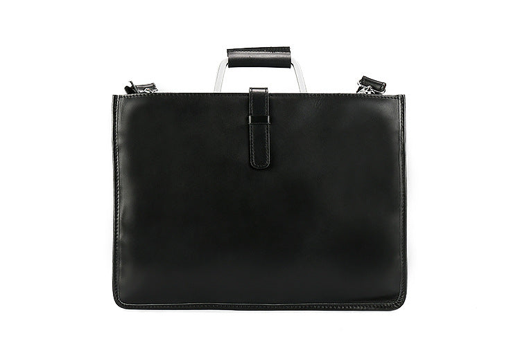 Handmade Crazy Horse Leather Laptop Bag Handbag Men Briefcase